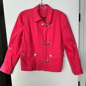 Ralph Lauren Pink Jacket with Gold  buckle accents